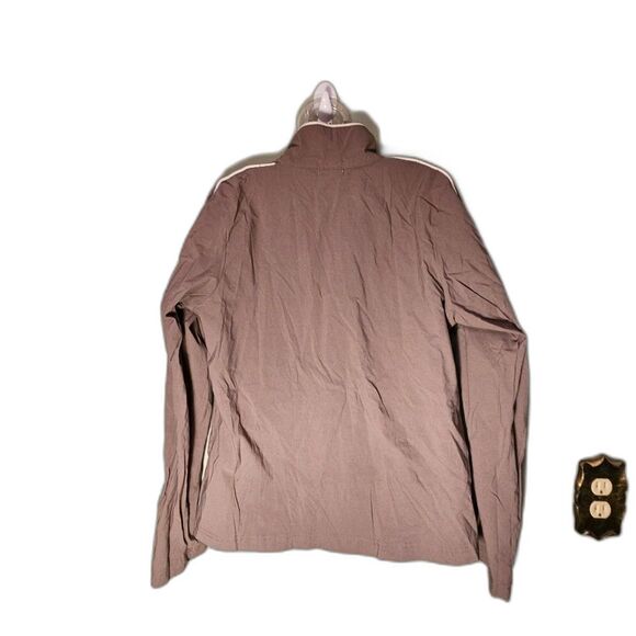 Danskin 2 Way Zippered Taupe Gray Light Jacket Womens Size M - Picture 3 of 9